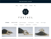 Tablet Screenshot of foxtailjewelry.com